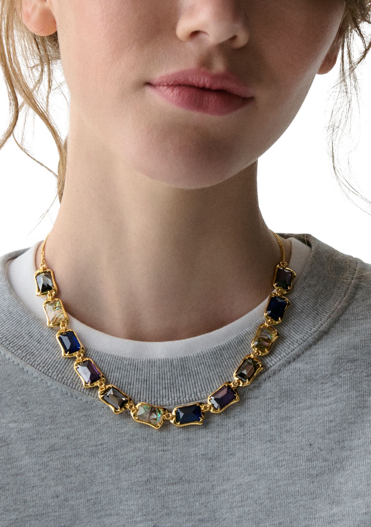 Multi Crystal Necklace