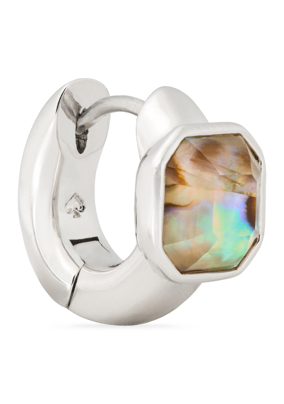 Asscher Huggie Earrings