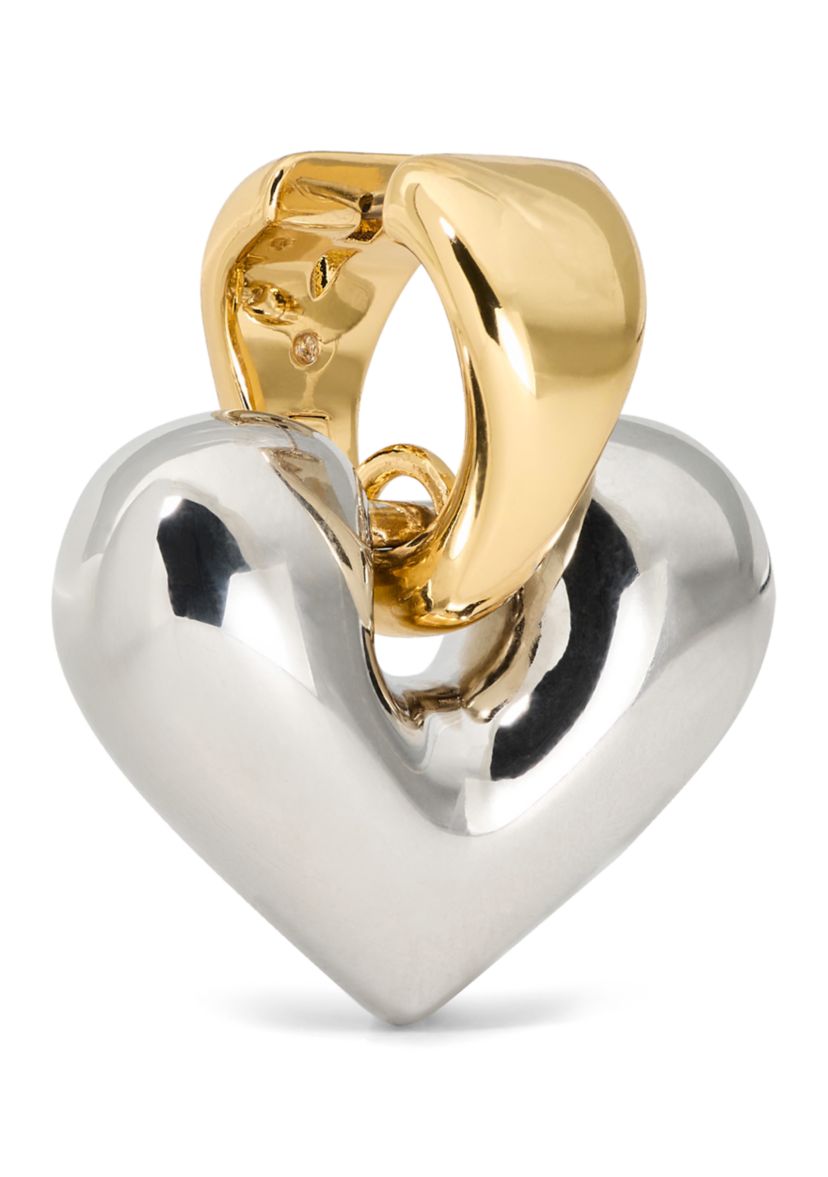 Sculpted Spade Statement Drop Huggie Earrings