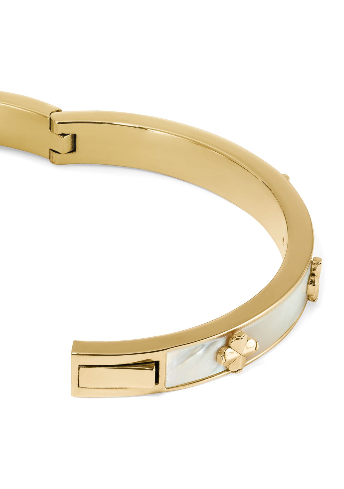 Flower Hinged Bangle Bracelet