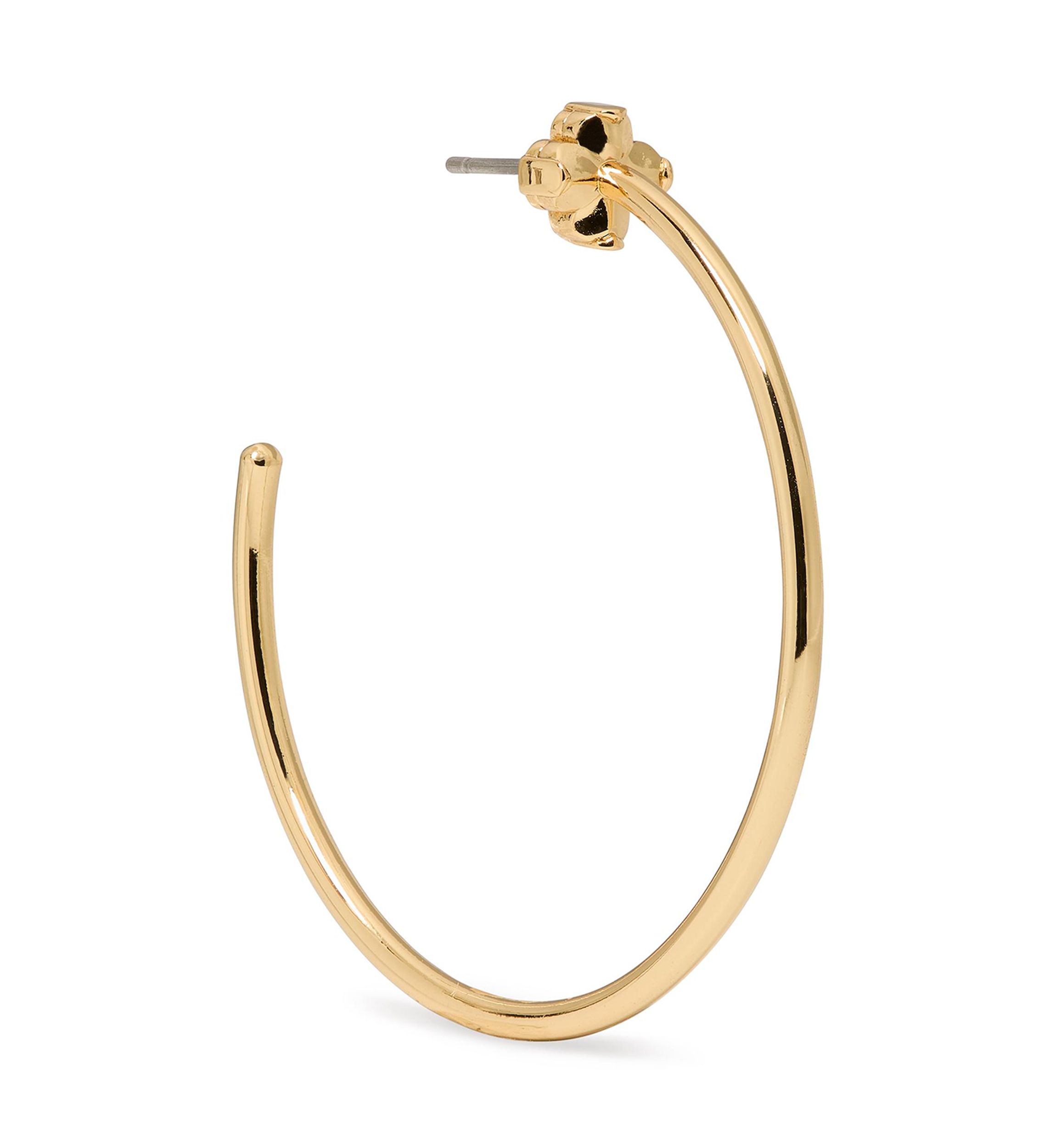 Flower Hoop Earrings