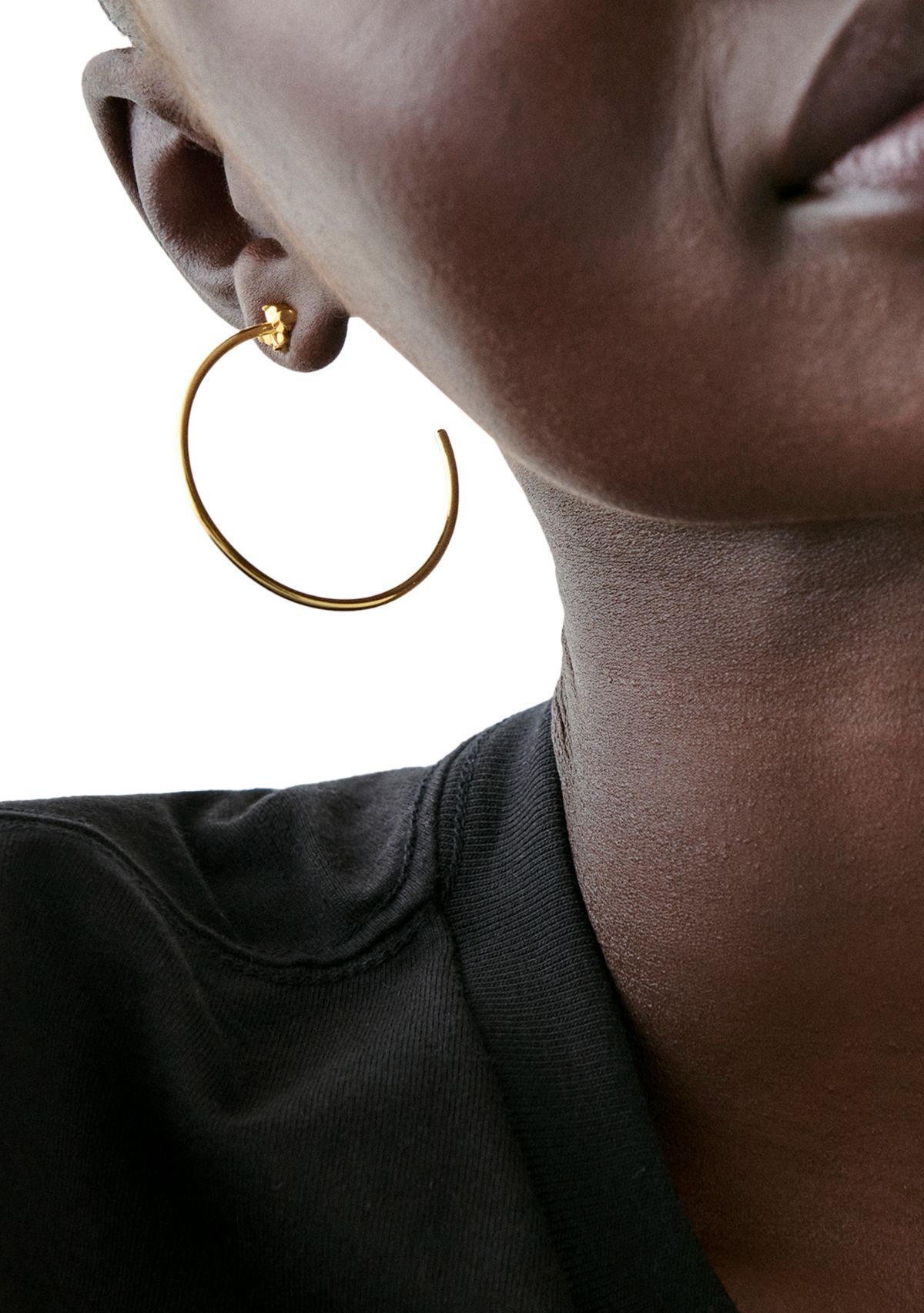 Flower Hoop Earrings