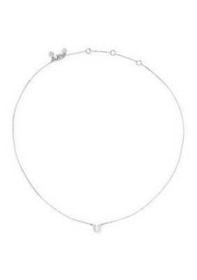 kate spade new york PavÃ© Horseshoe Pendant Necklace, 16 in