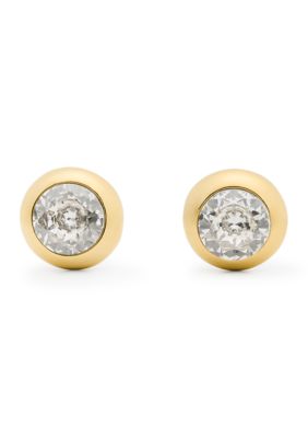 kate spade new york Molten Glass Round Stone Stud Earrings