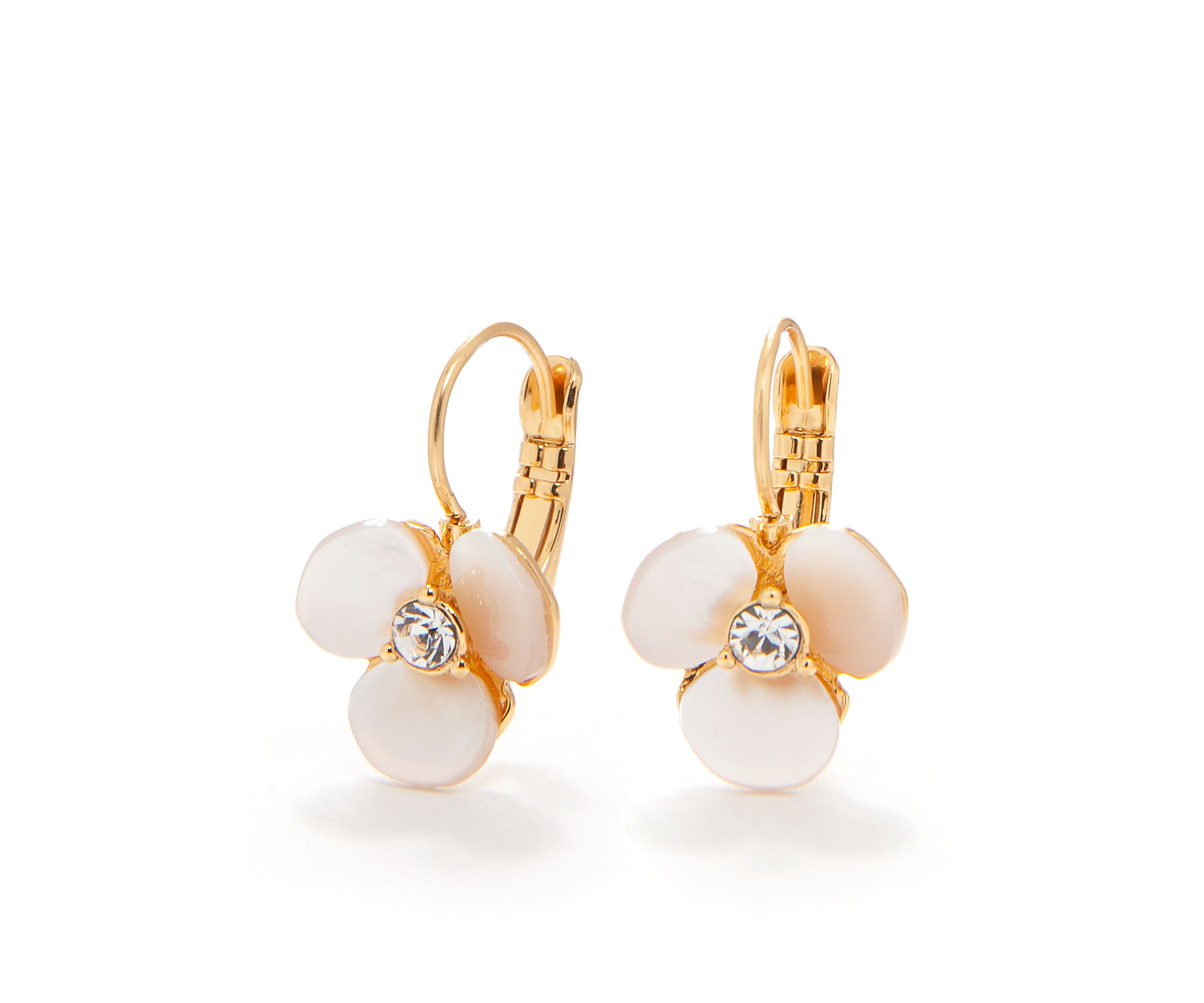 Disco Pansy Lever Back Earrings