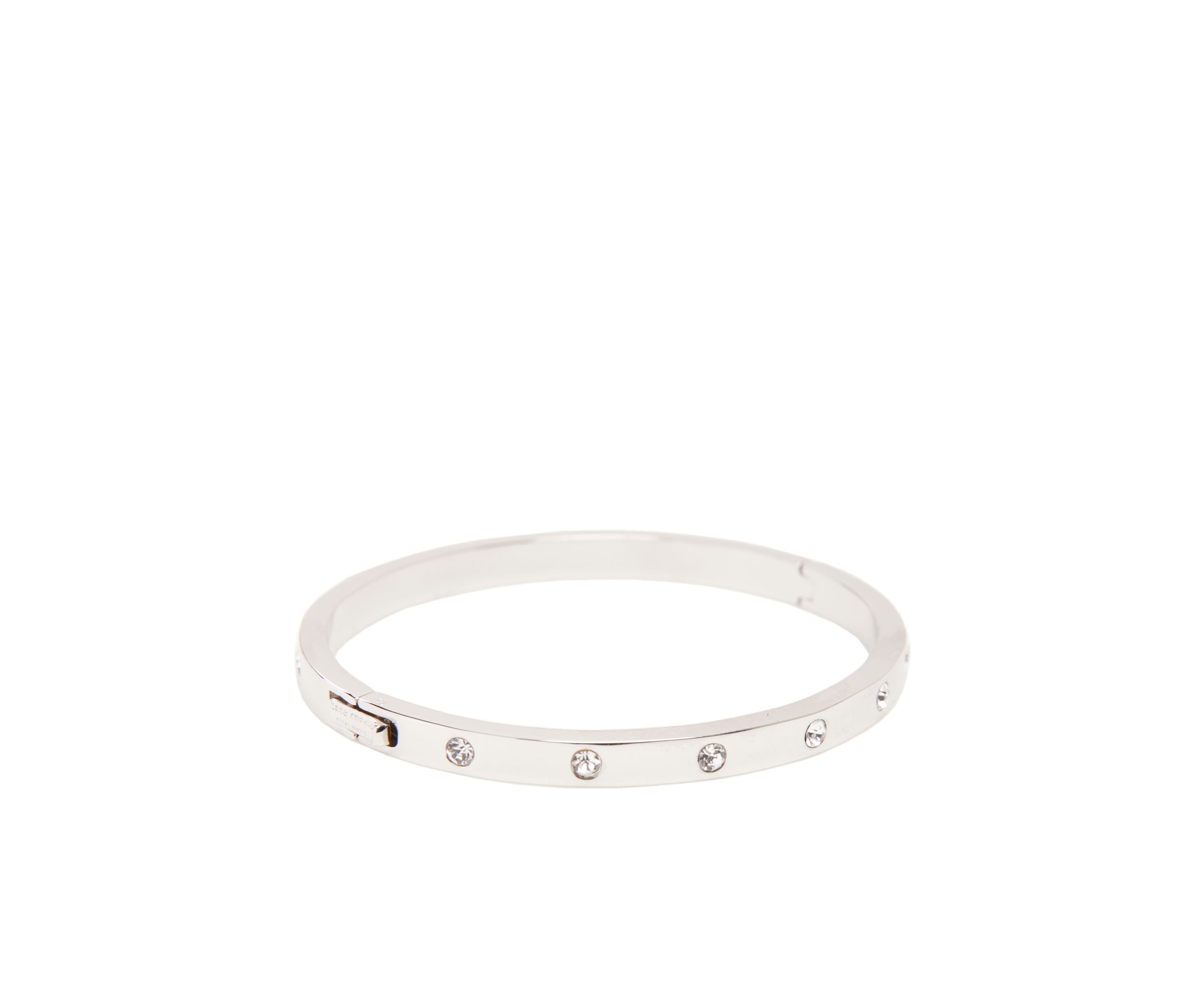 Stone Hinged Bangle Bracelet