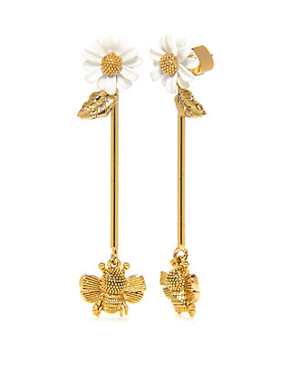 kate spade new york® all abuzz bee linear earrings | belk