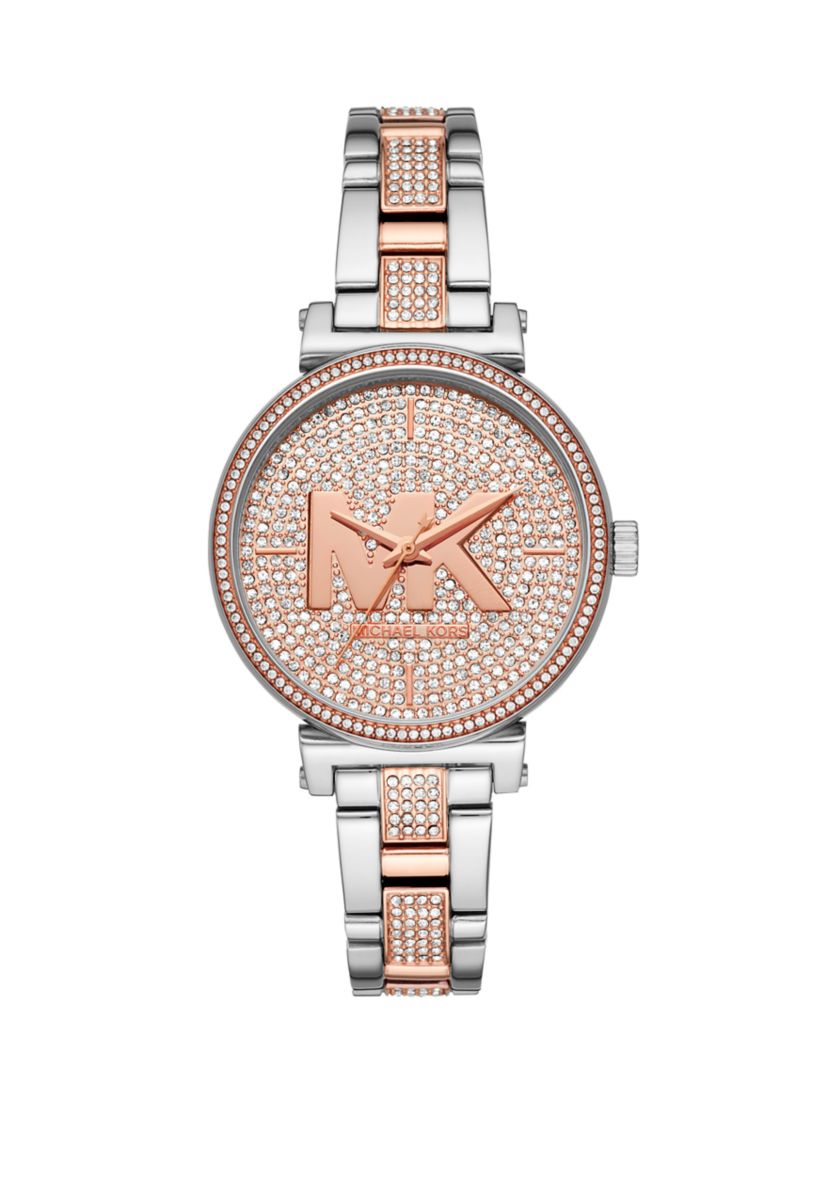 Sofie Three-Hand Two-Tone Stainless Steel Watch