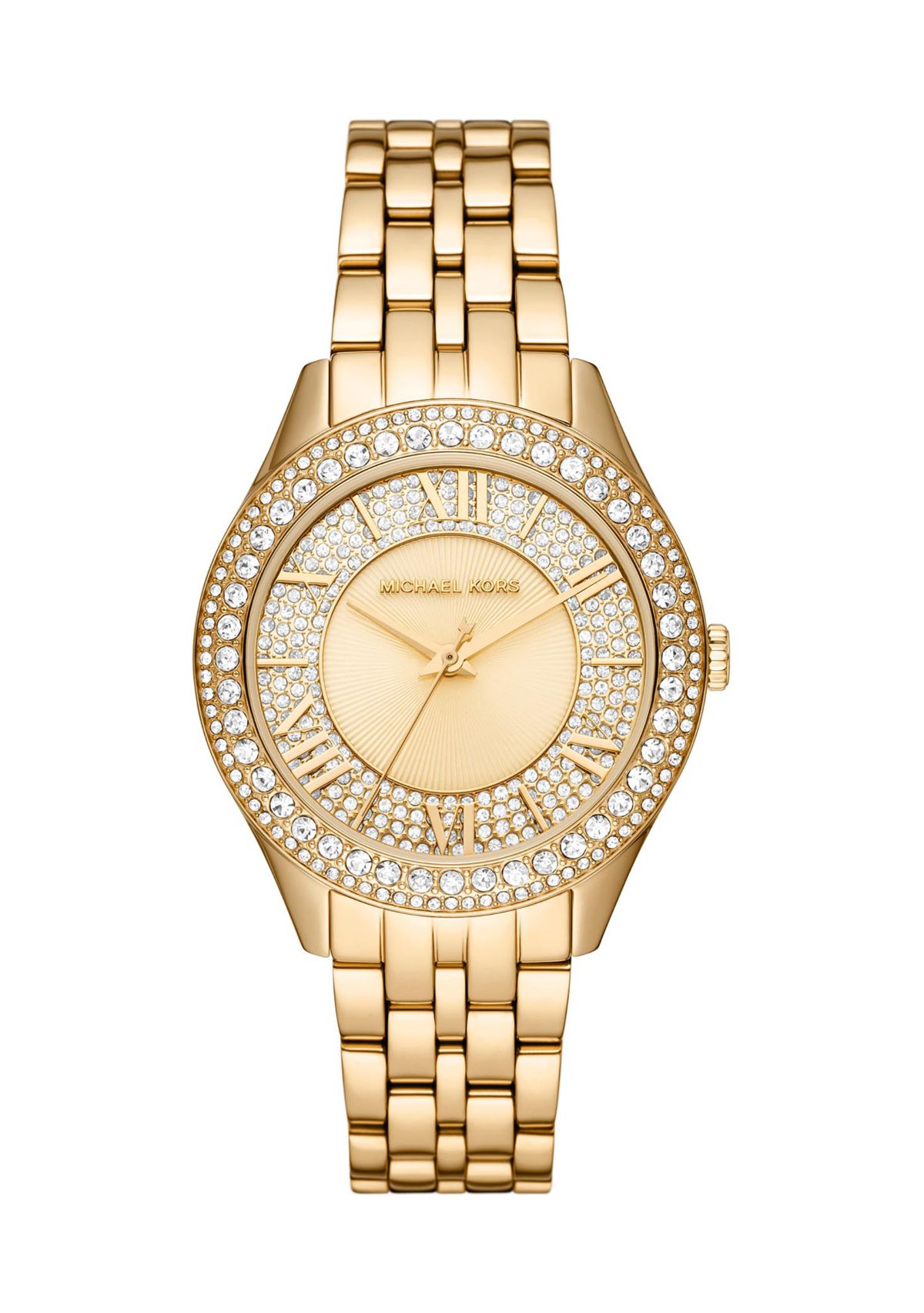 Harlowe Three Hand Gold Tone Stainless Steel Watch