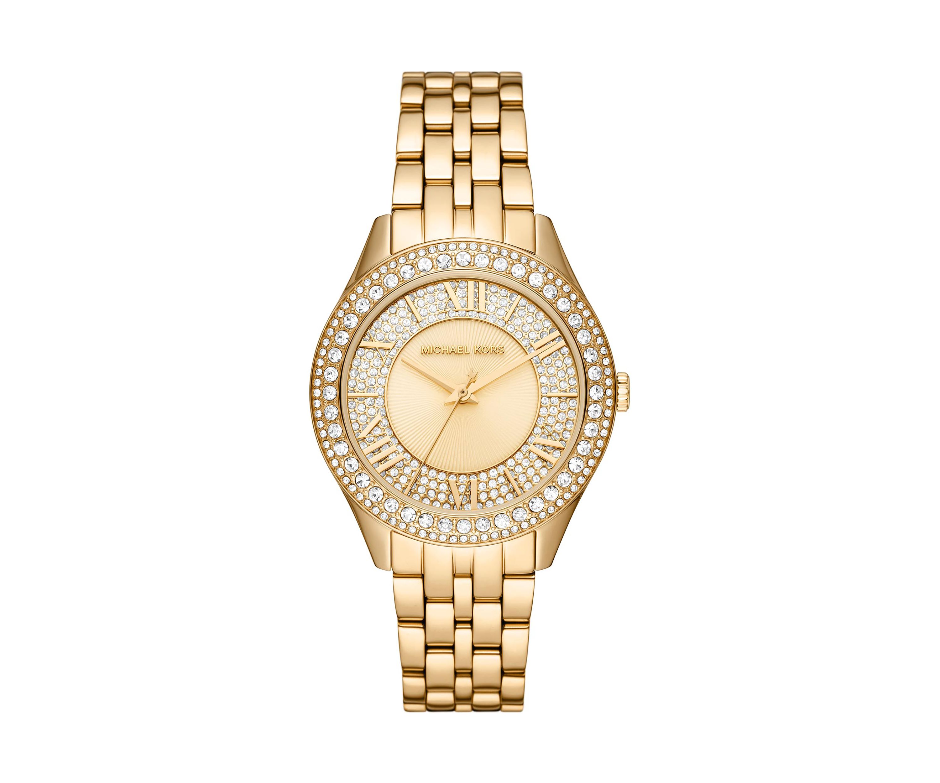 Harlowe Three Hand Gold Tone Stainless Steel Watch