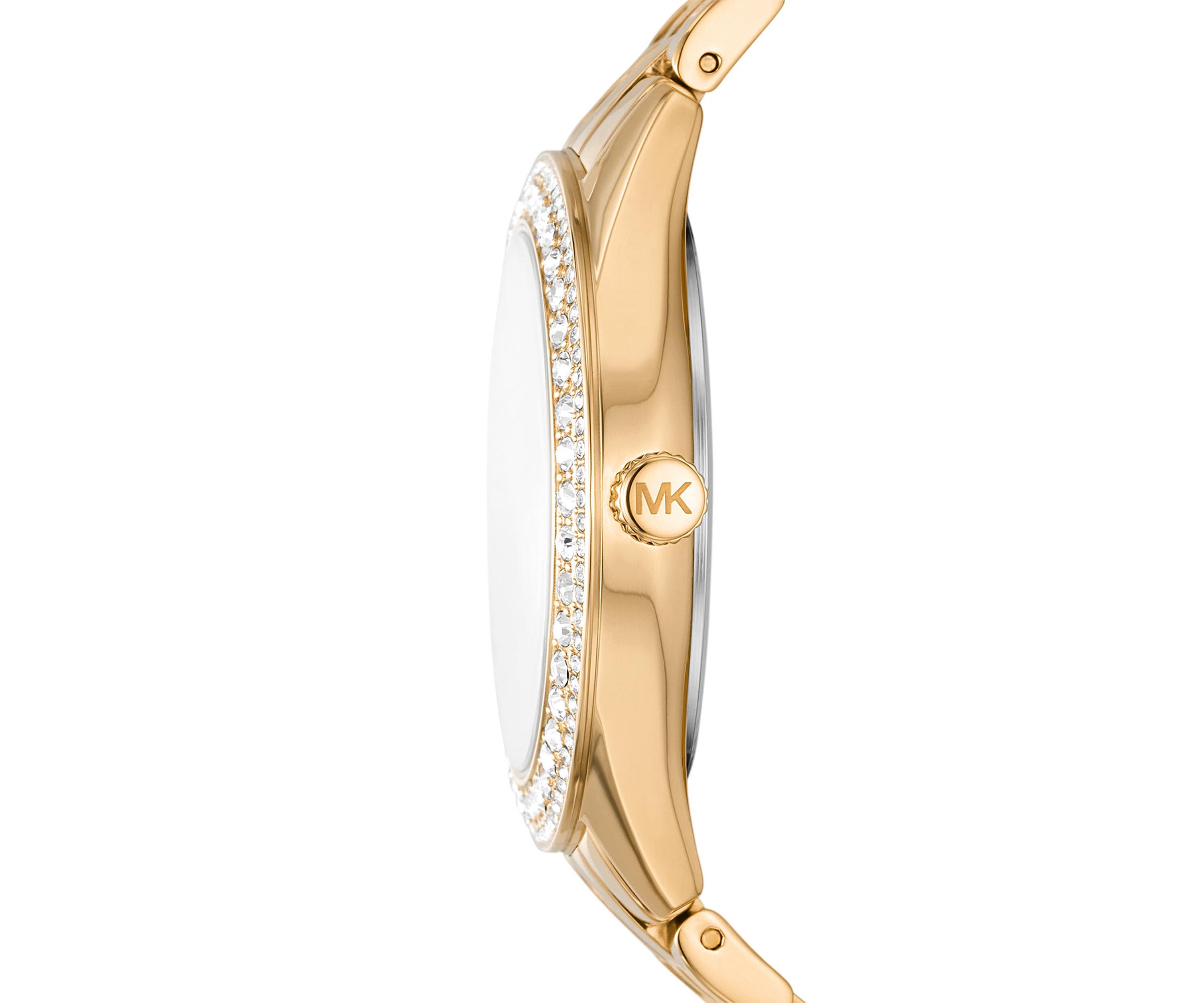 Harlowe Three Hand Gold Tone Stainless Steel Watch