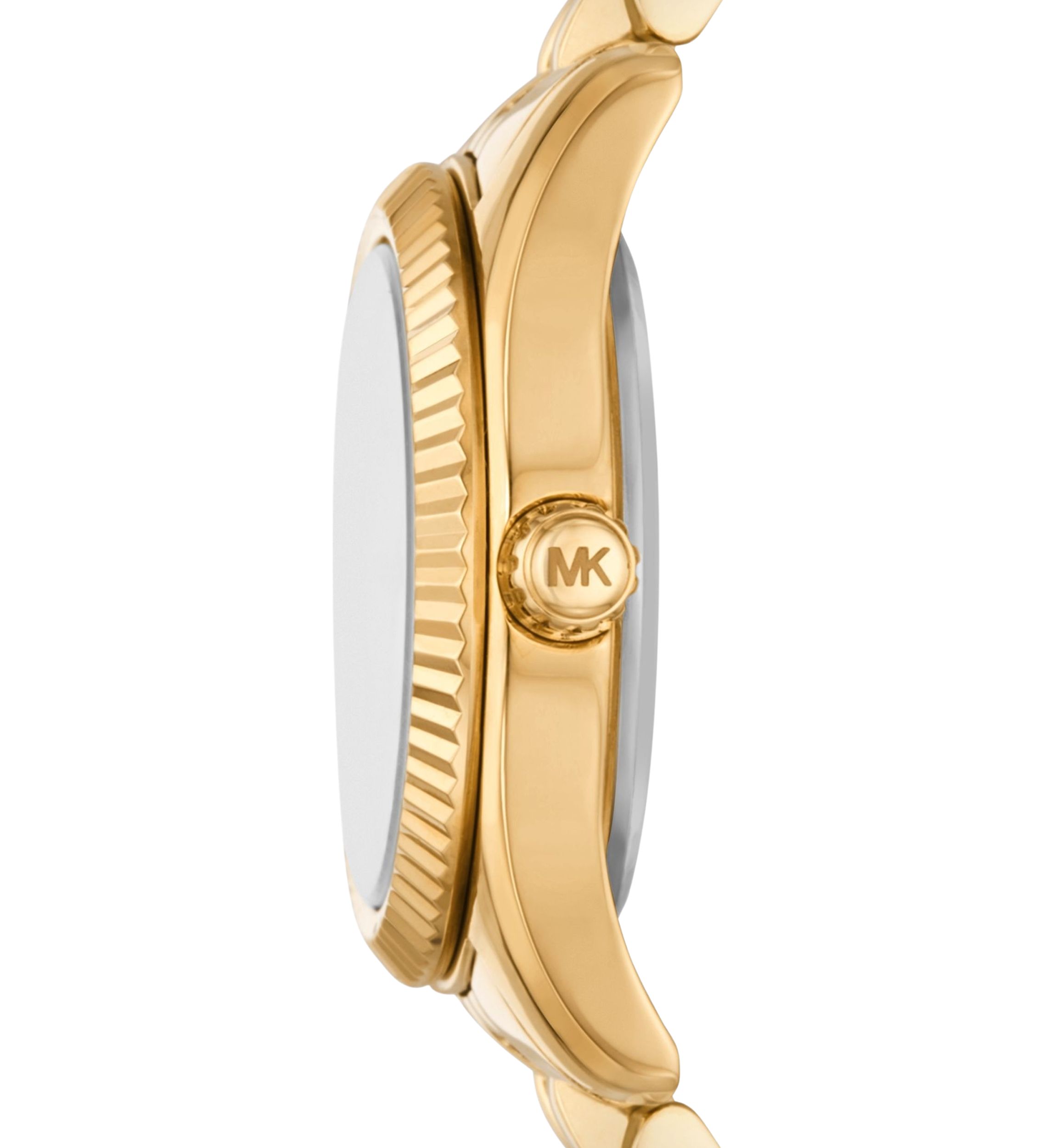 Gold Metal Band Crystal Face Watch