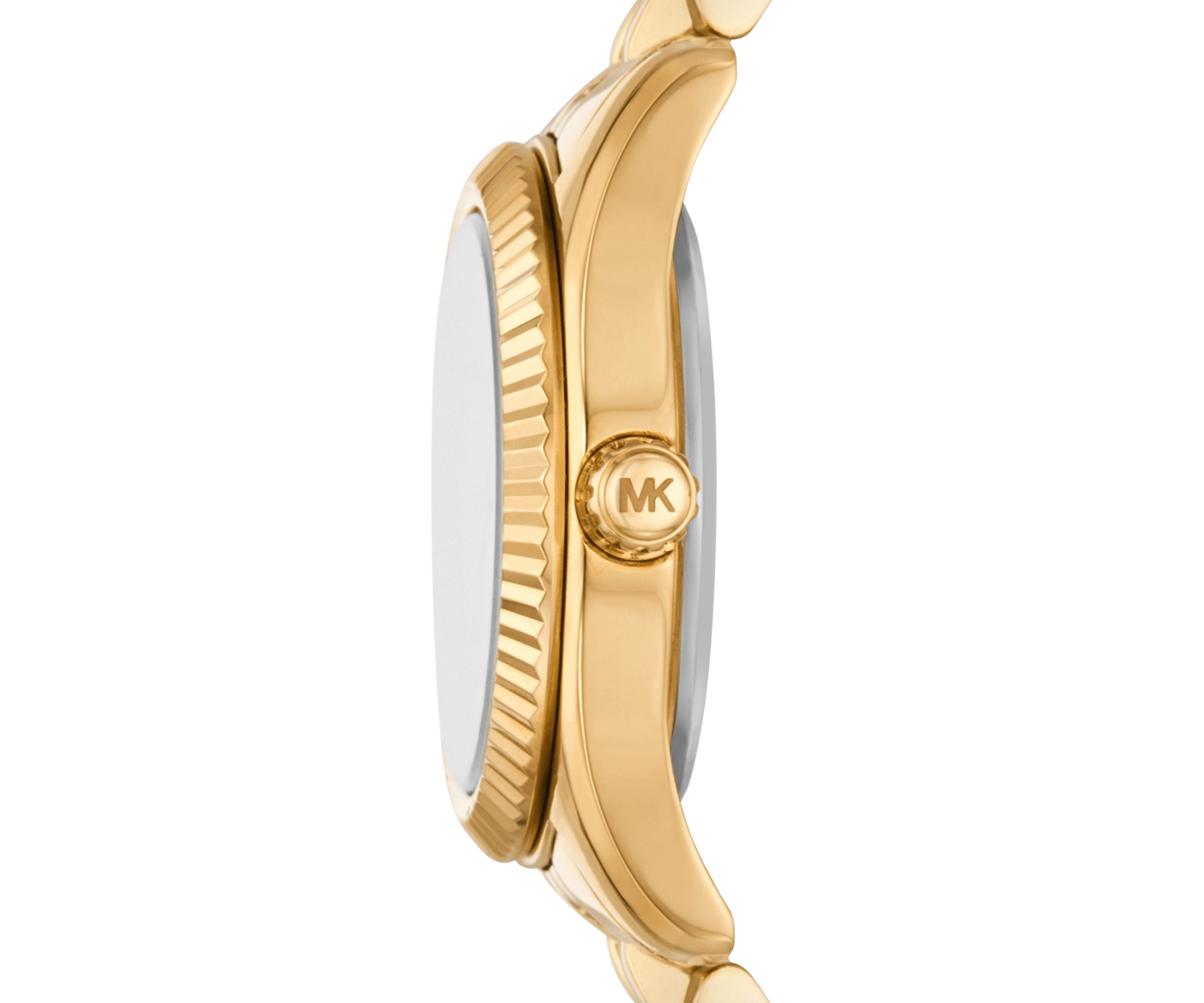 Gold Metal Band Crystal Face Watch
