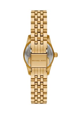 Gold Metal Band Crystal Face Watch