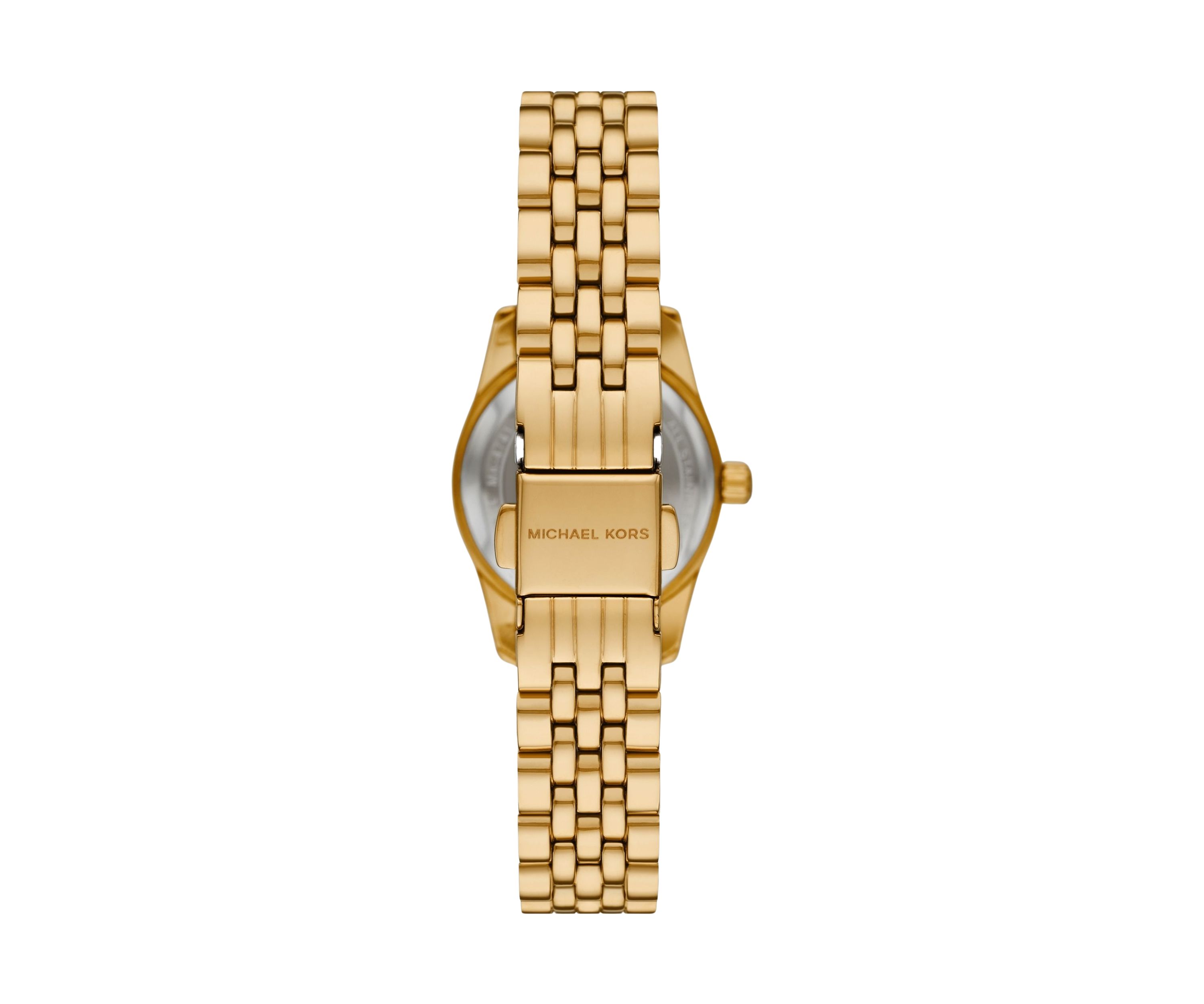 Gold Metal Band Crystal Face Watch