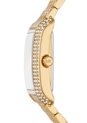 Women's Gold Tone Stainless Steel Crystal Watch