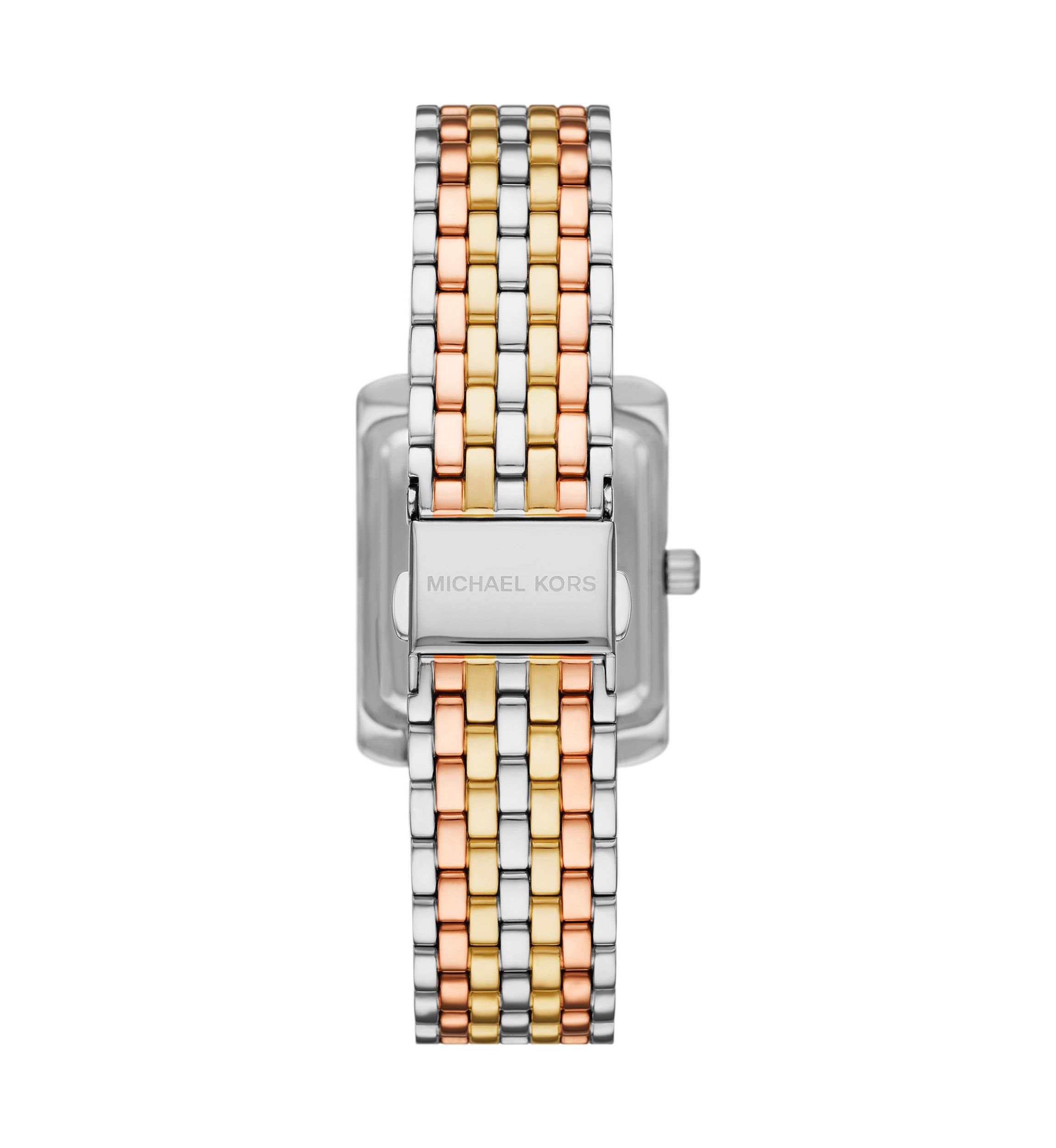 Womens Tri Tone Stainless Steel Watch