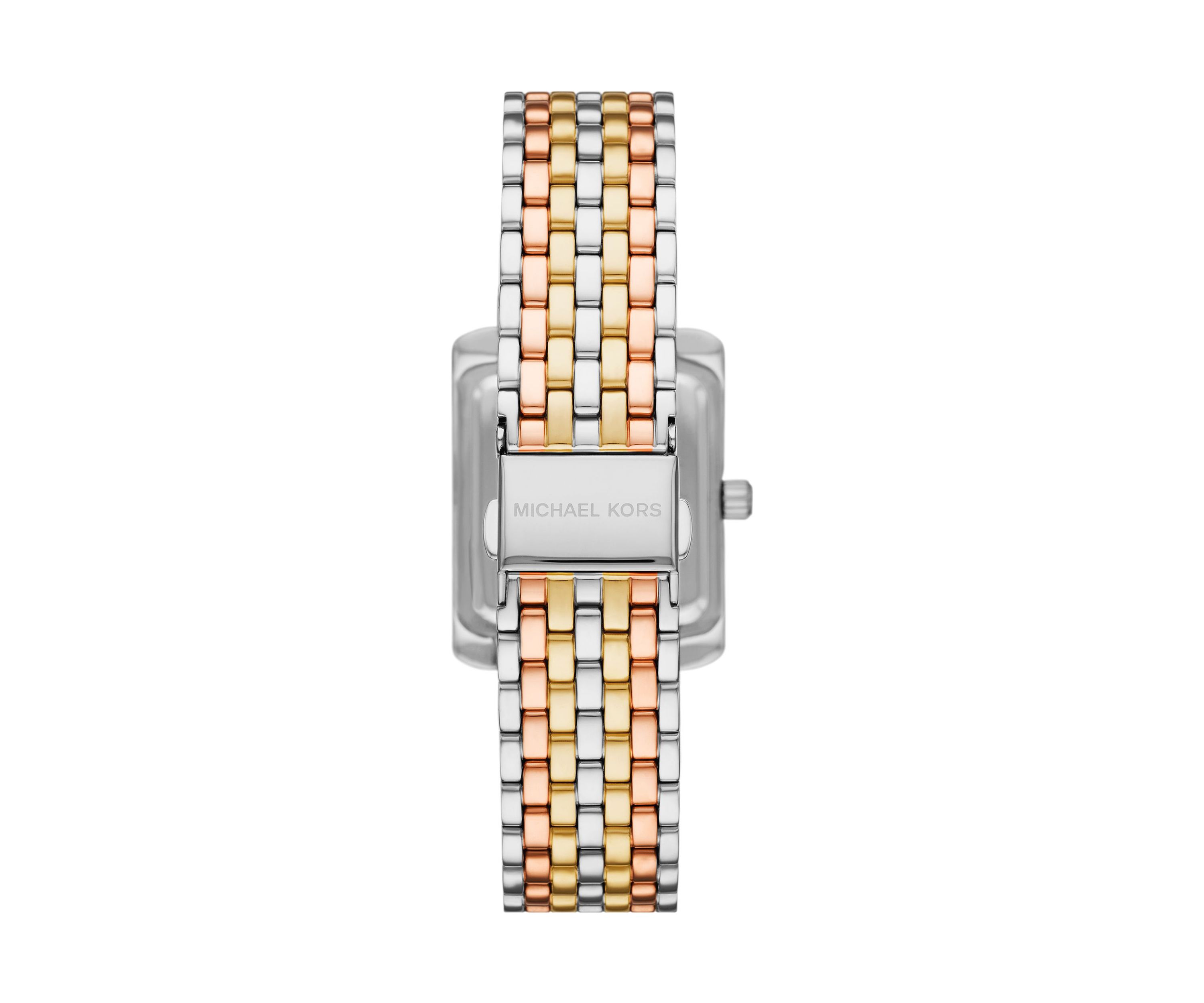 Womens Tri Tone Stainless Steel Watch