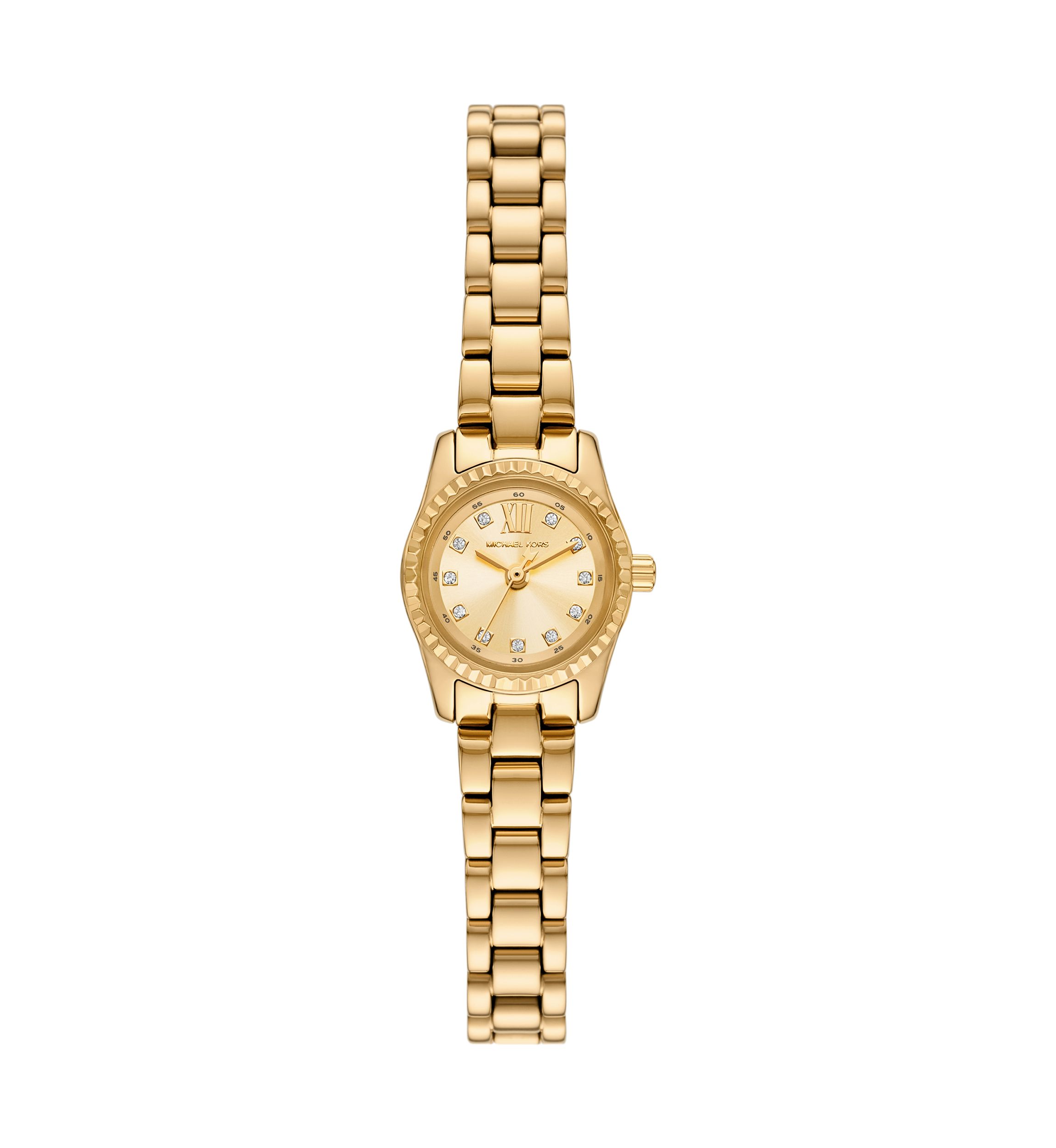 Gold Tone Micro Lexington Bracelet Watch