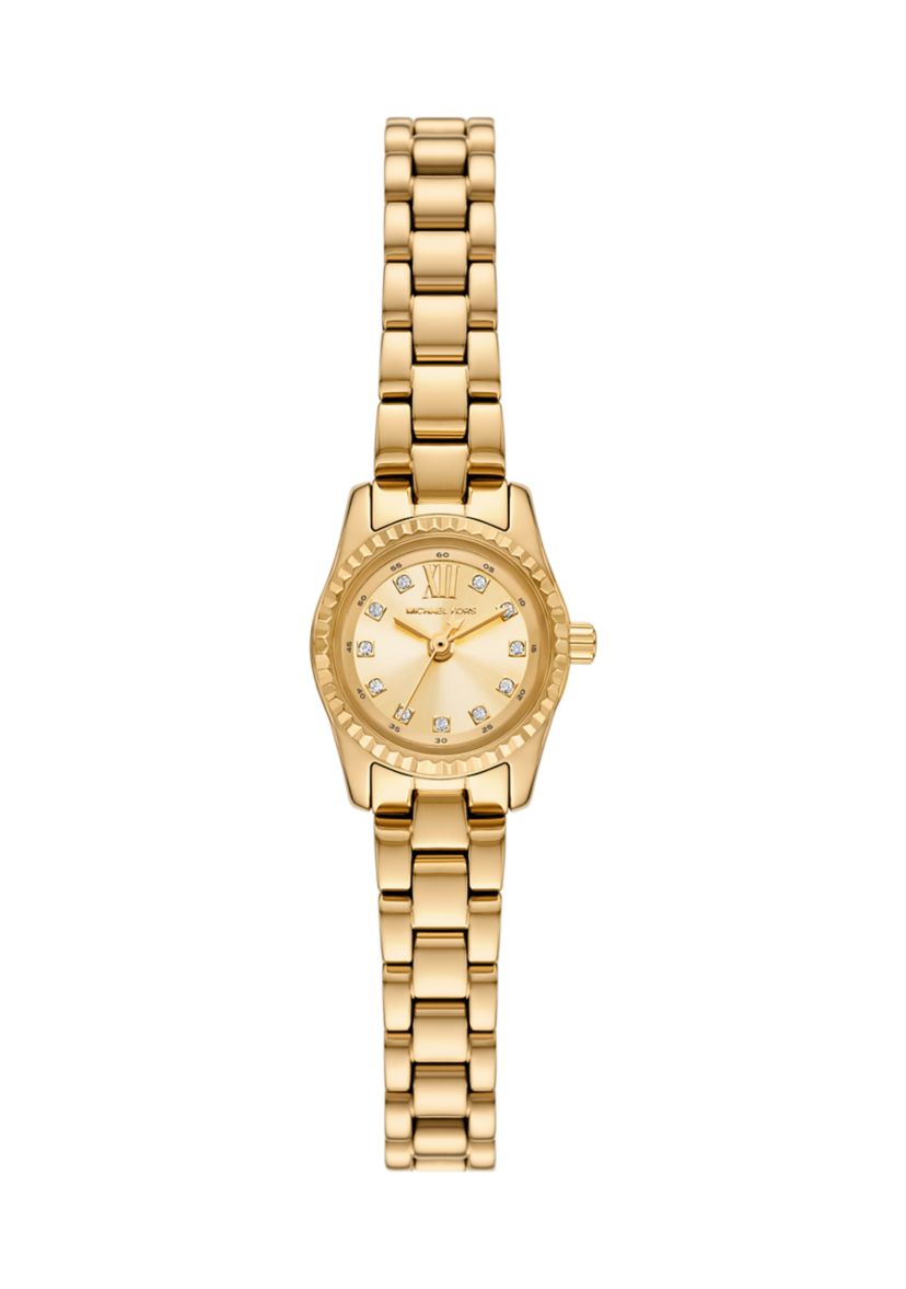 Gold Tone Micro Lexington Bracelet Watch