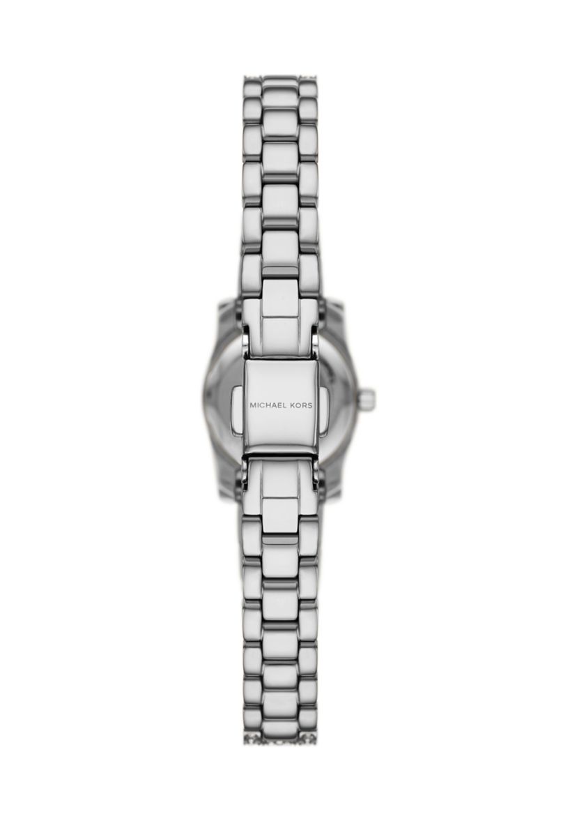 Silver Tone Pavé Micro Lexington Bracelet Watch