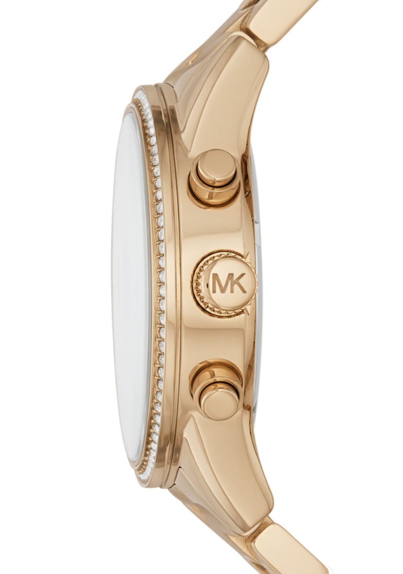 Womens Ritz Gold-Tone Chronograph Watch