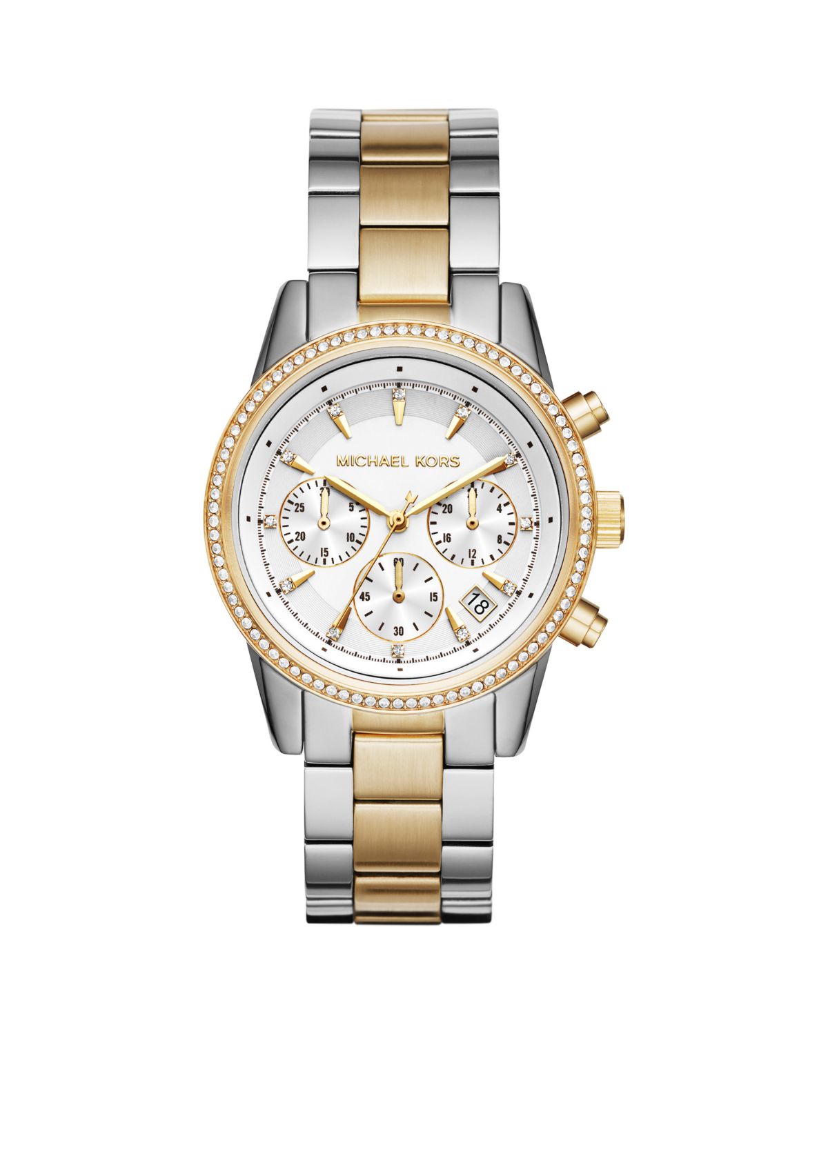 Womens Ritz Two-Tone Chronograph Watch