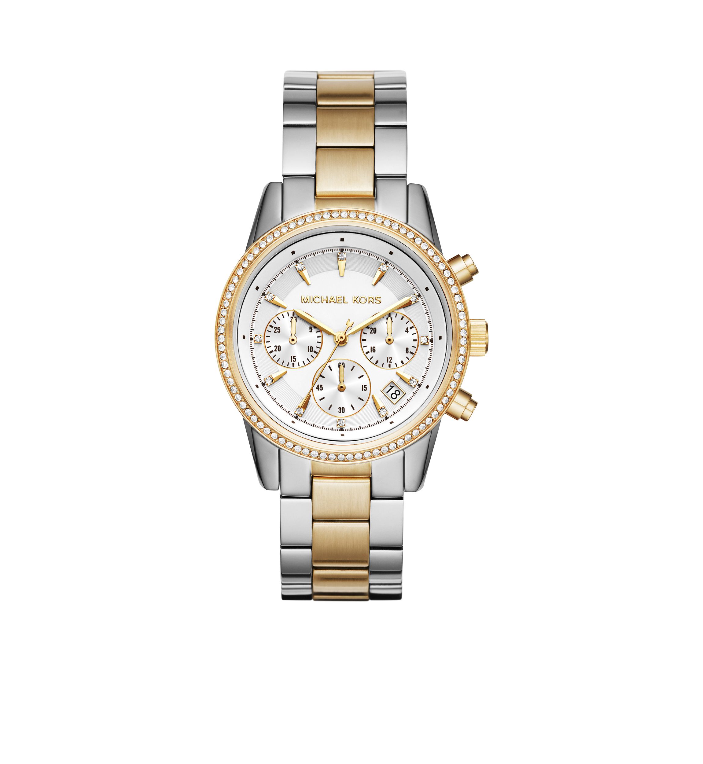 Womens Ritz Two-Tone Chronograph Watch