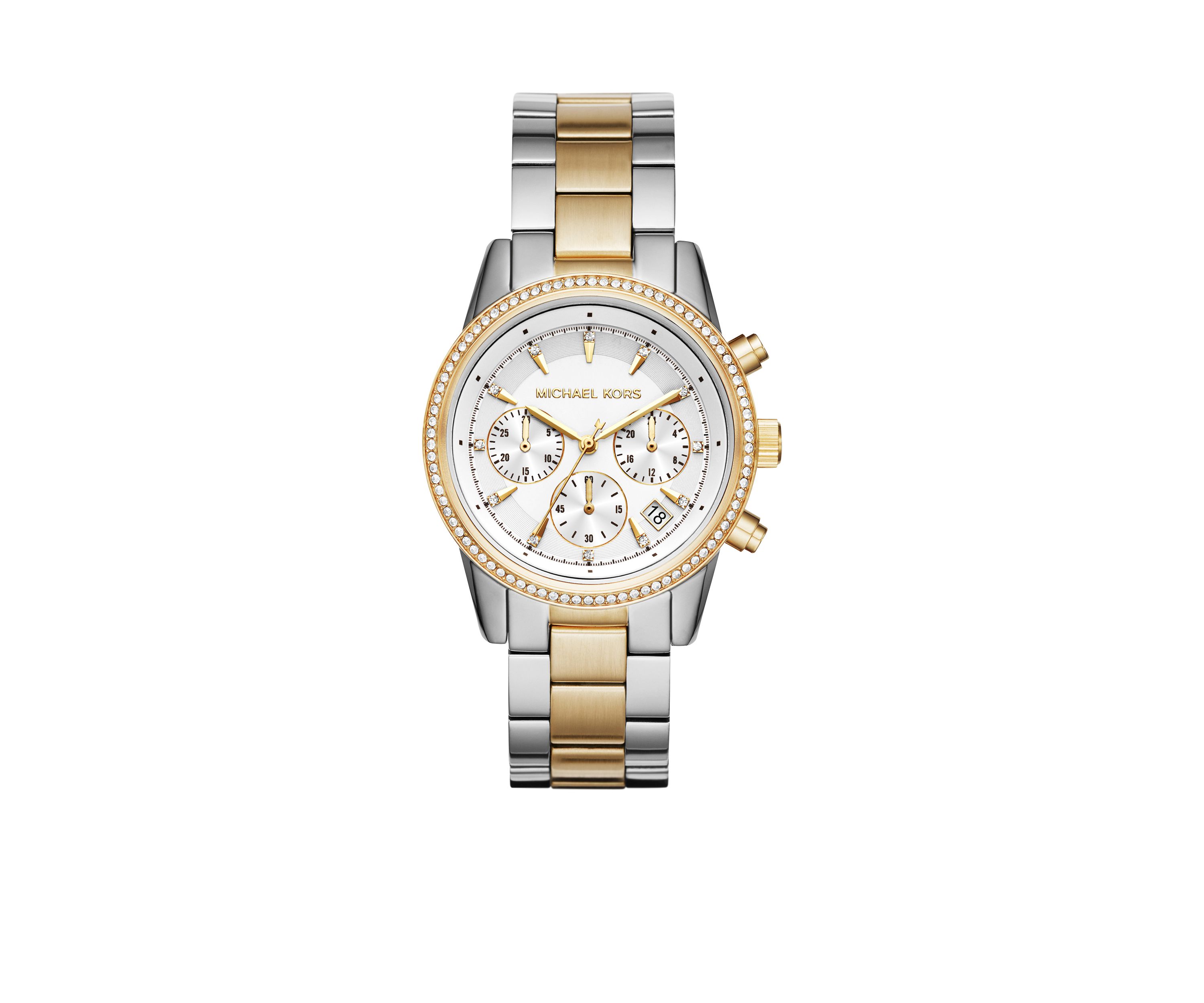 Womens Ritz Two-Tone Chronograph Watch