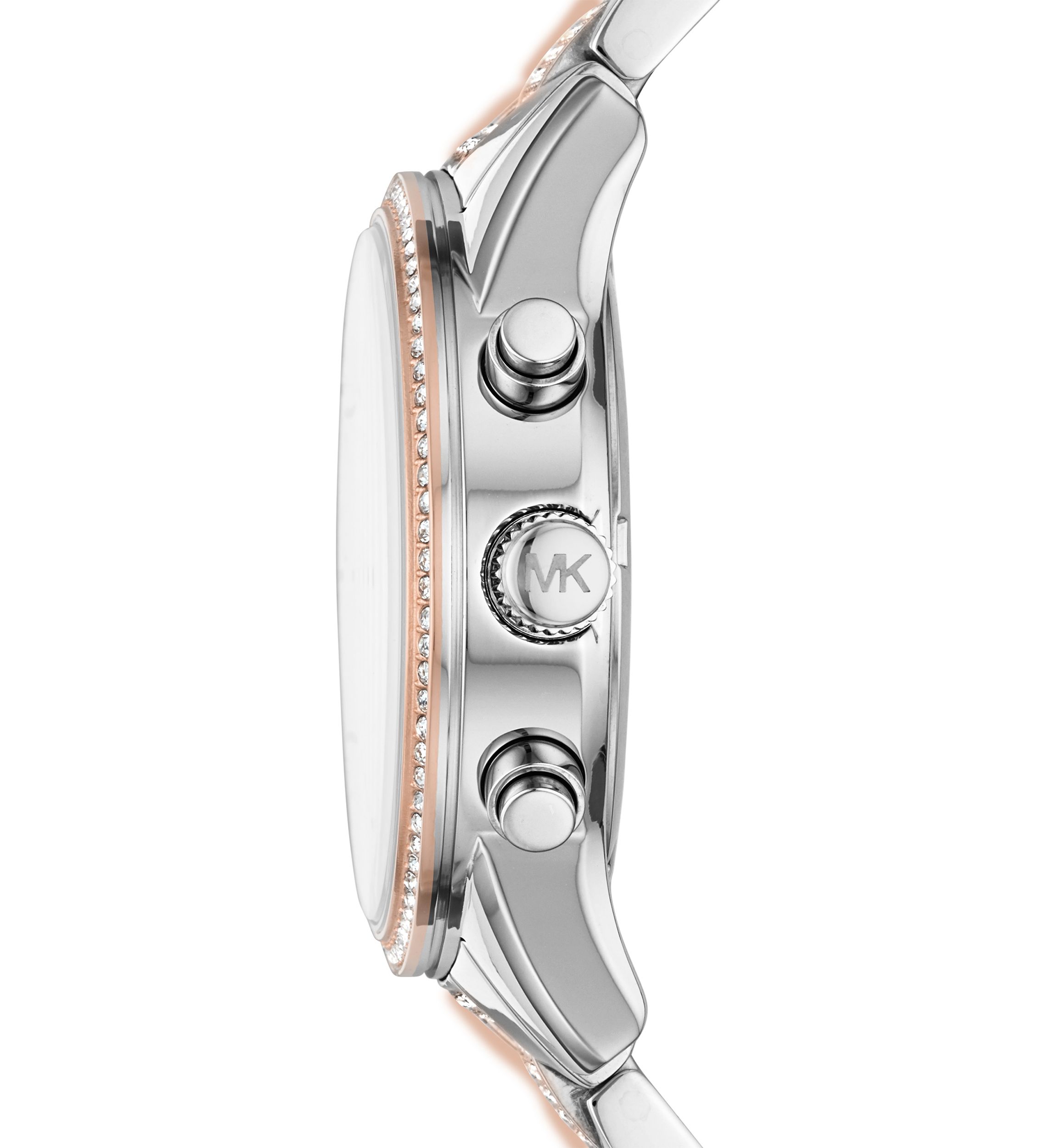 Womens Ritz Chronograph Two Tone Stainless Steel Watch