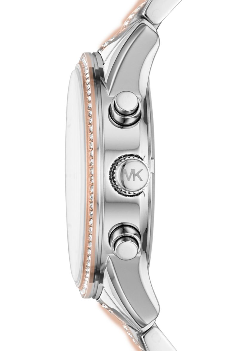 Womens Ritz Chronograph Two Tone Stainless Steel Watch