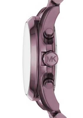 Michael Kors Women's Bradshaw Chronograph Purple Stainless Steel Watch |  belk