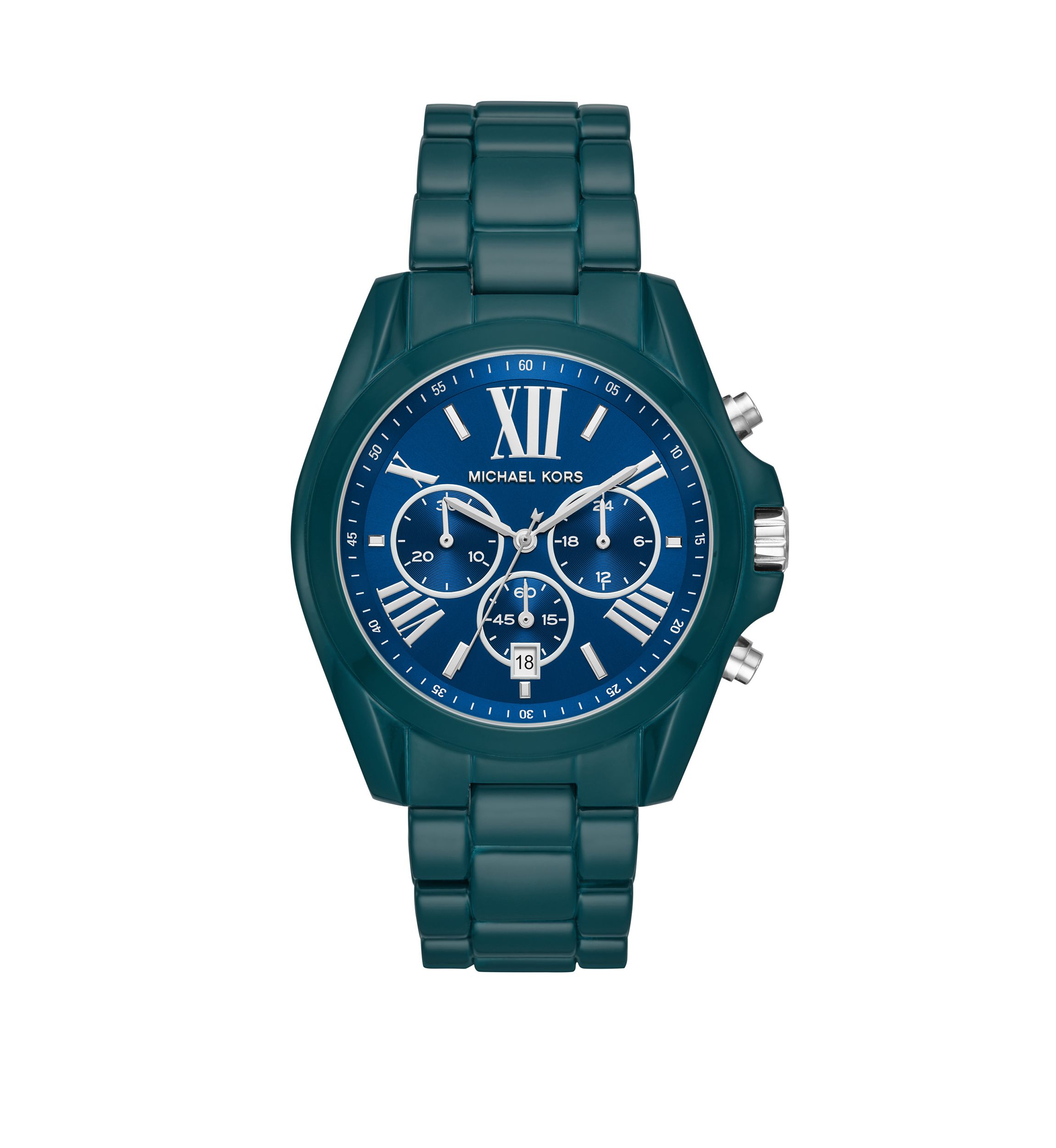  Womens Bradshaw Chronograph Blue Stainless Steel Watch