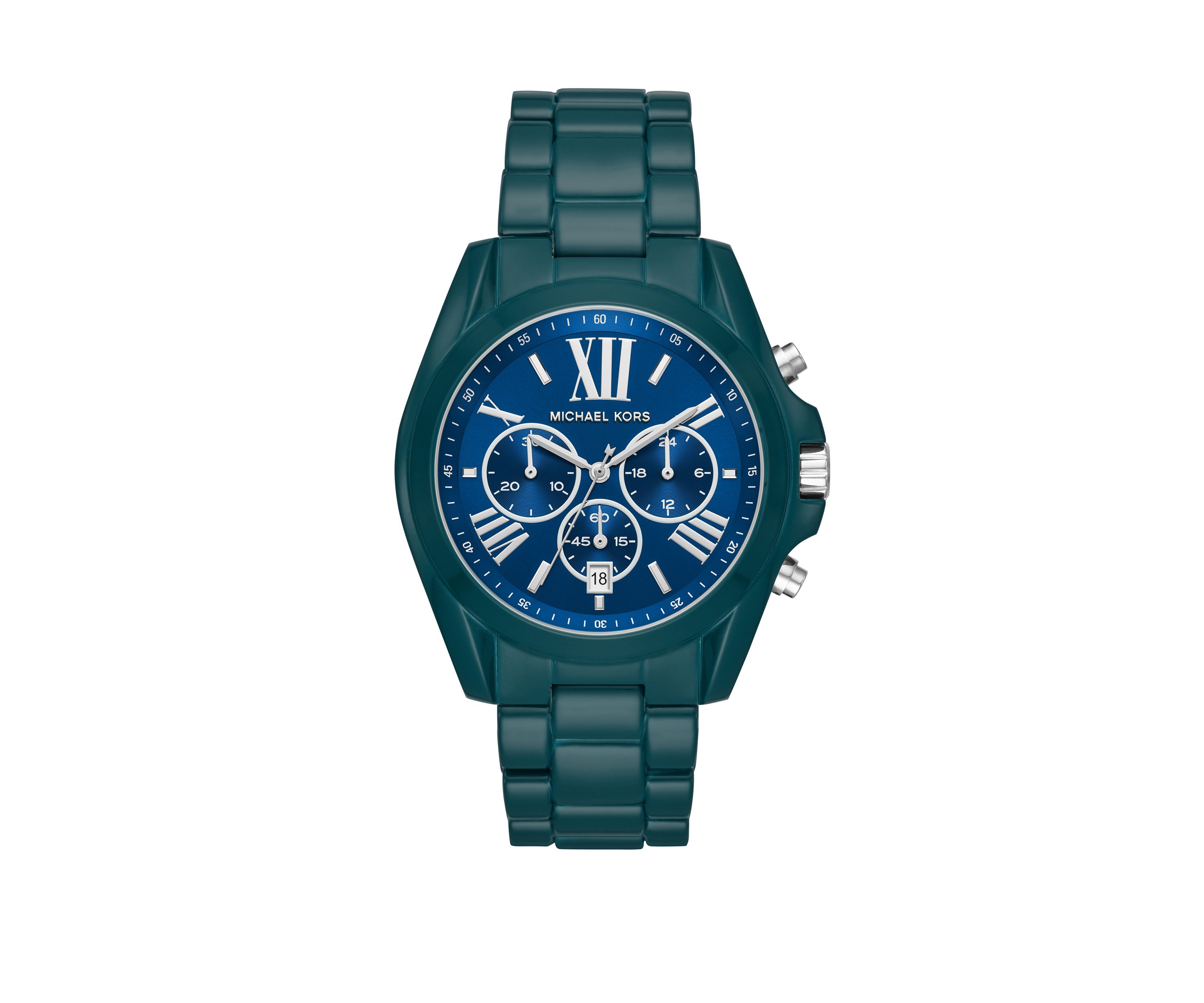  Womens Bradshaw Chronograph Blue Stainless Steel Watch