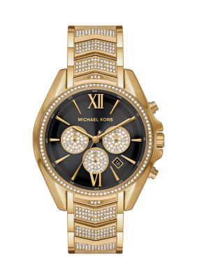 Michael Kors Women's Gold Tone Stainless Steel Whitney Chronograph Watch