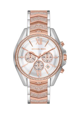 Michael Kors Women's Two Tone Stainless Steel Whitney Chronograph Watch