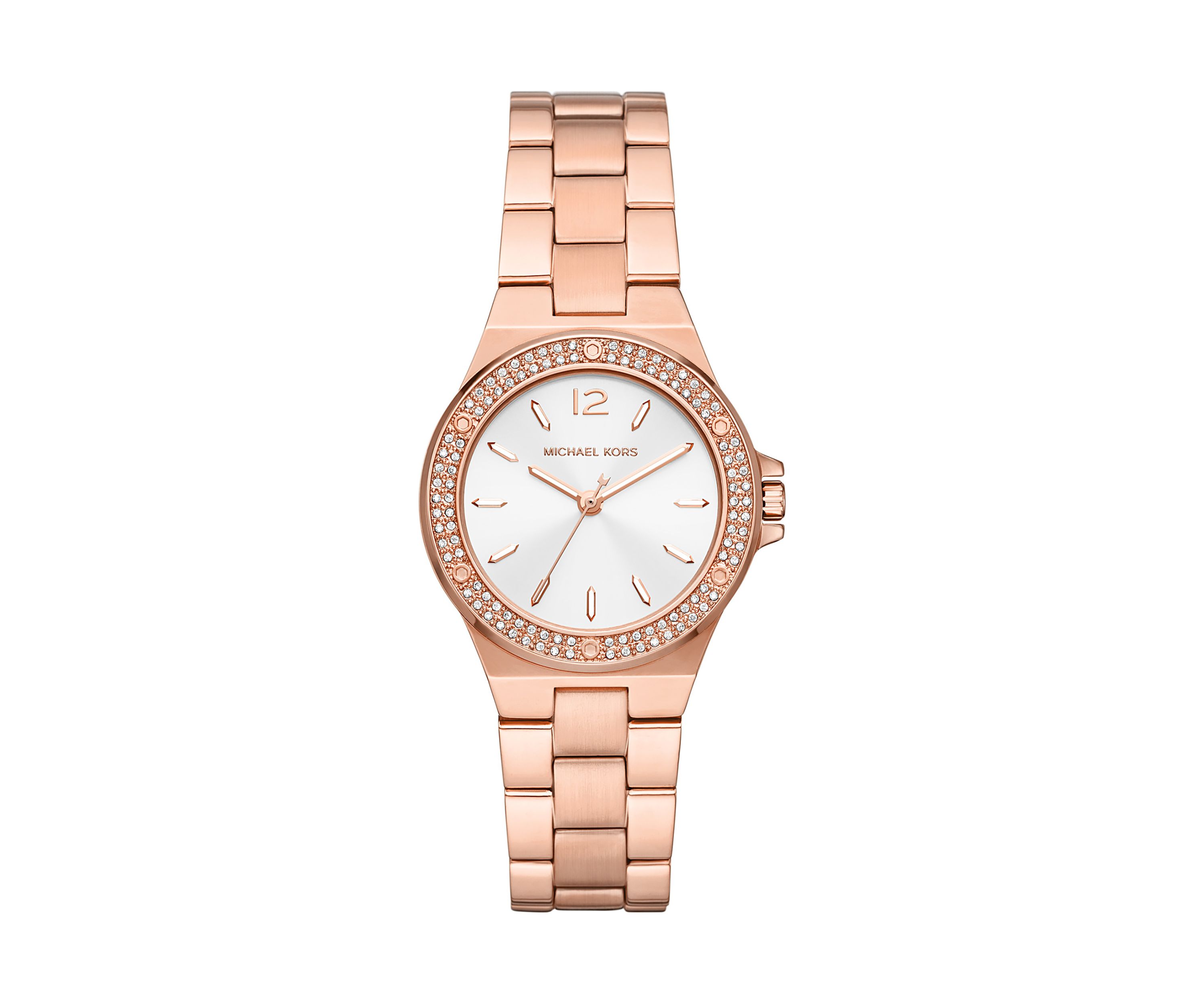 Rose Gold Tone Stainless Steel Mini Lennox Three Hand Watch