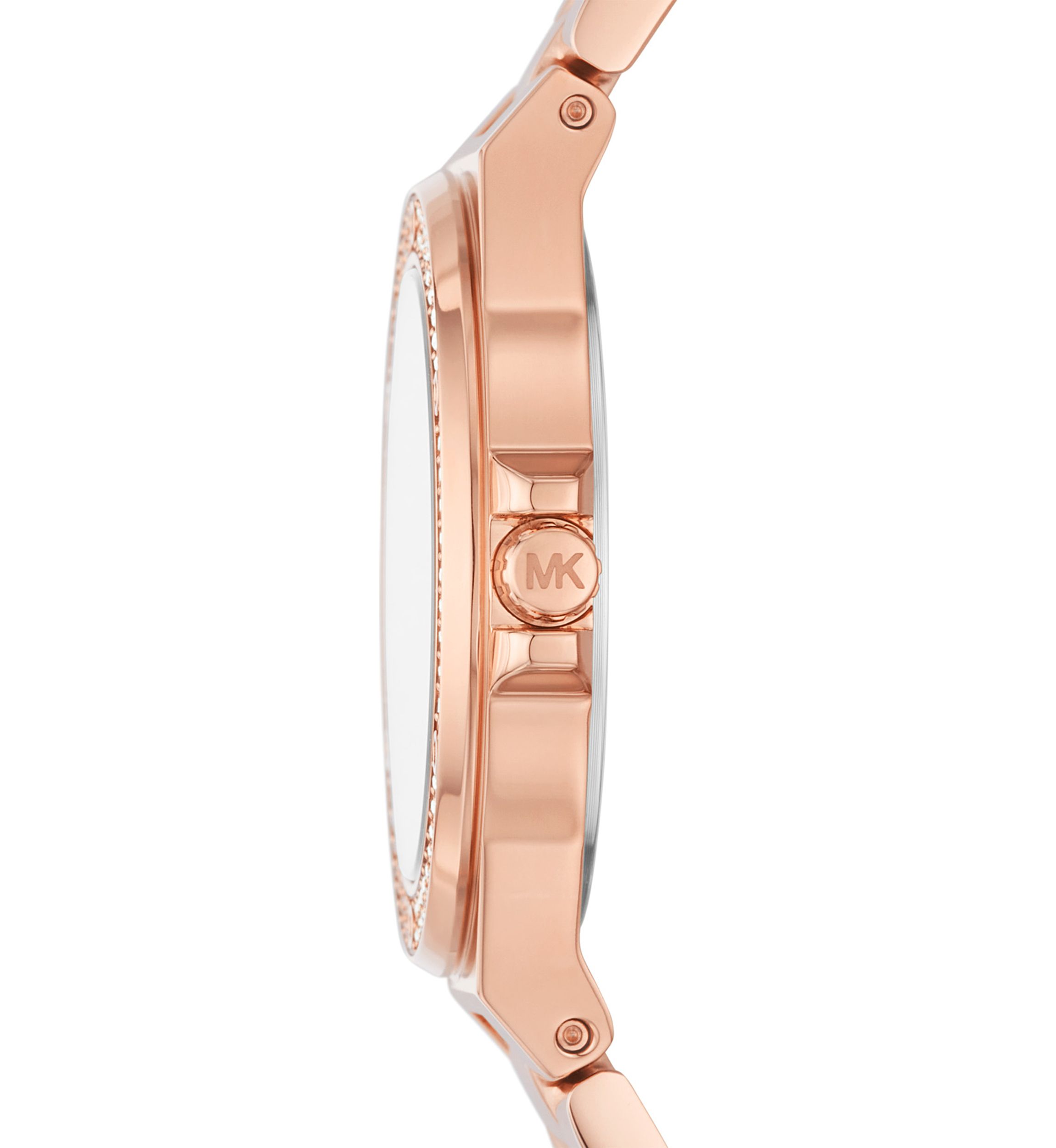 Rose Gold Tone Stainless Steel Mini Lennox Three Hand Watch