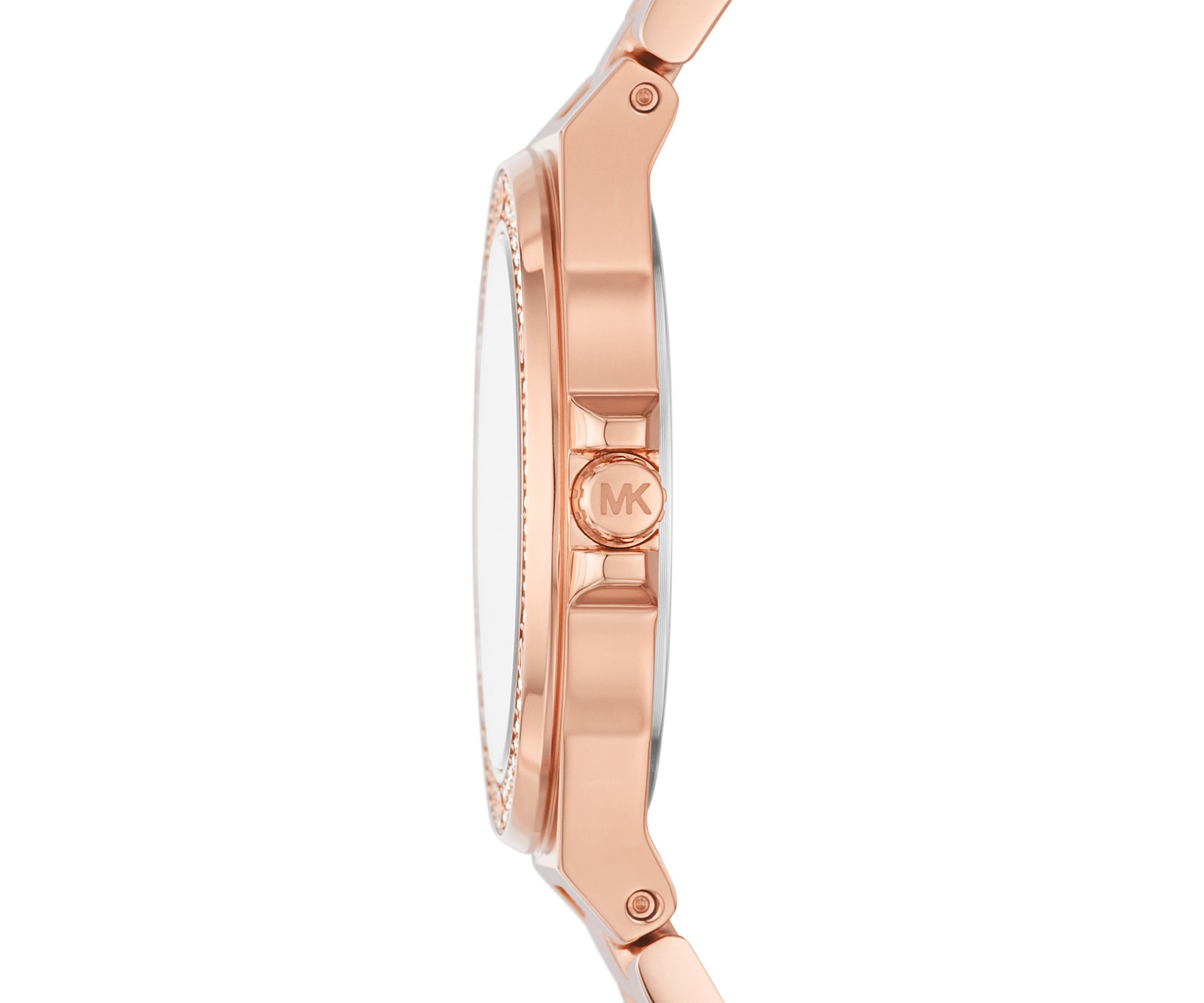 Rose Gold Tone Stainless Steel Mini Lennox Three Hand Watch