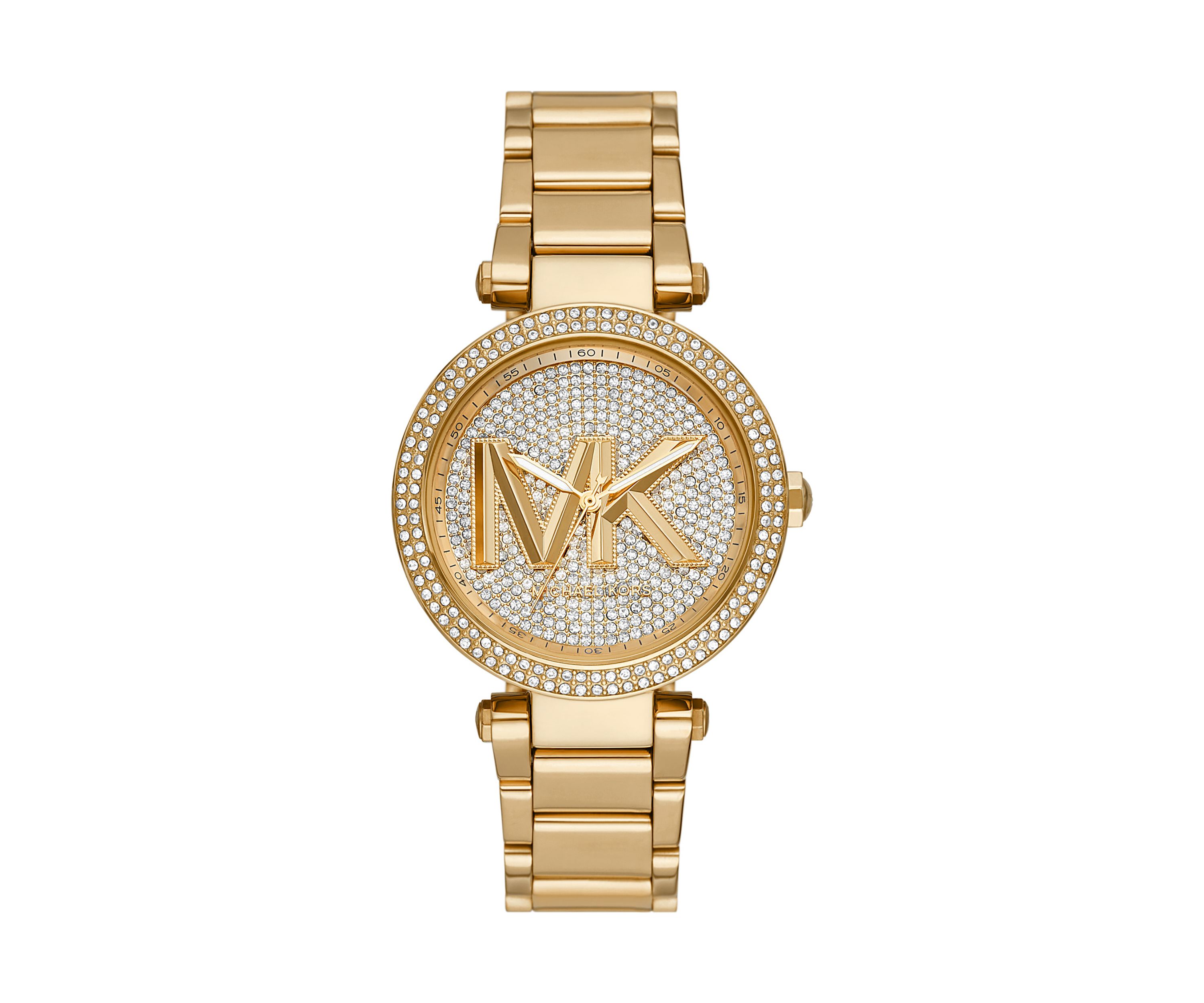 Gold Tone Stainless Steel Parker Three Hand Watch