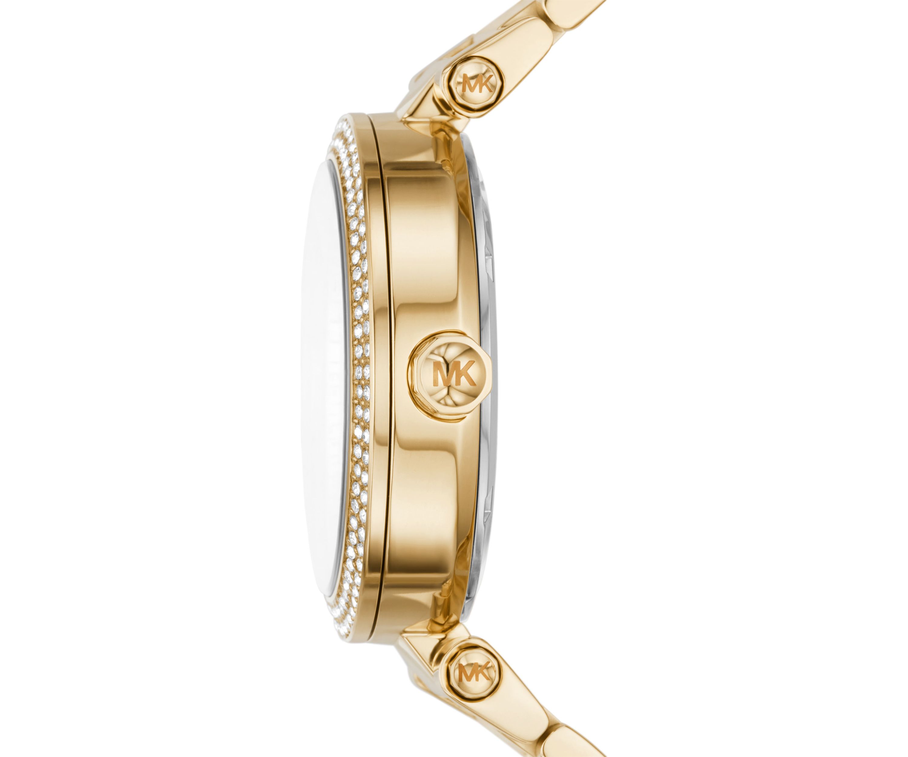 Gold Tone Stainless Steel Parker Three Hand Watch