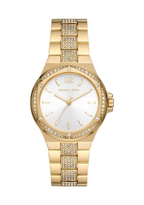 Michael Kors Women's Gold Tone Stainless Steel Crystal Embellished Watch