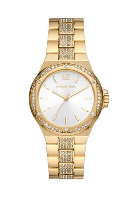 Michael Kors Women's Gold Tone Stainless Steel Crystal Embellished Watch -  0796483613034