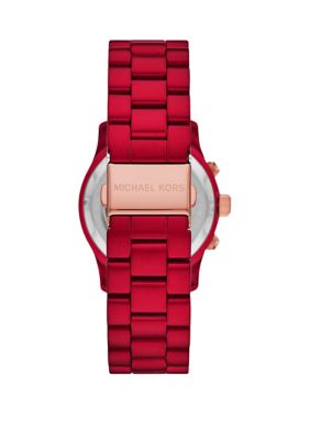 Women's Red Runway Bracelet Watch 