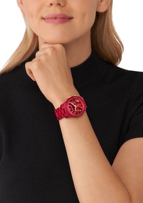 Women's Red Runway Bracelet Watch 