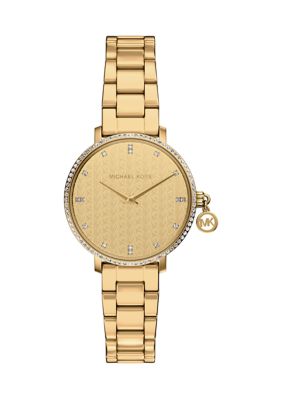 Michael Kors Women's Pyper Charm Watch, Gold
