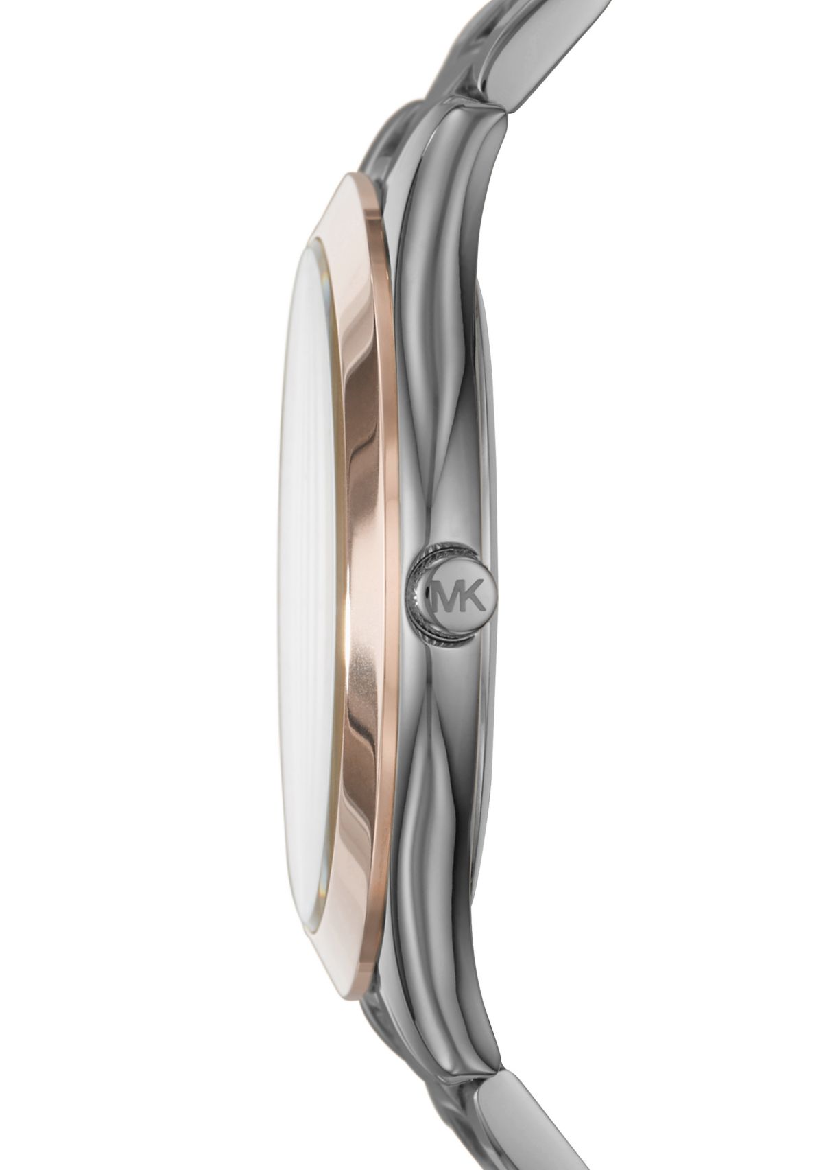 Womens Two-Tone Slim Runway Gunmetal Watch