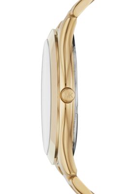 Gold-Tone Slim Runway Watch