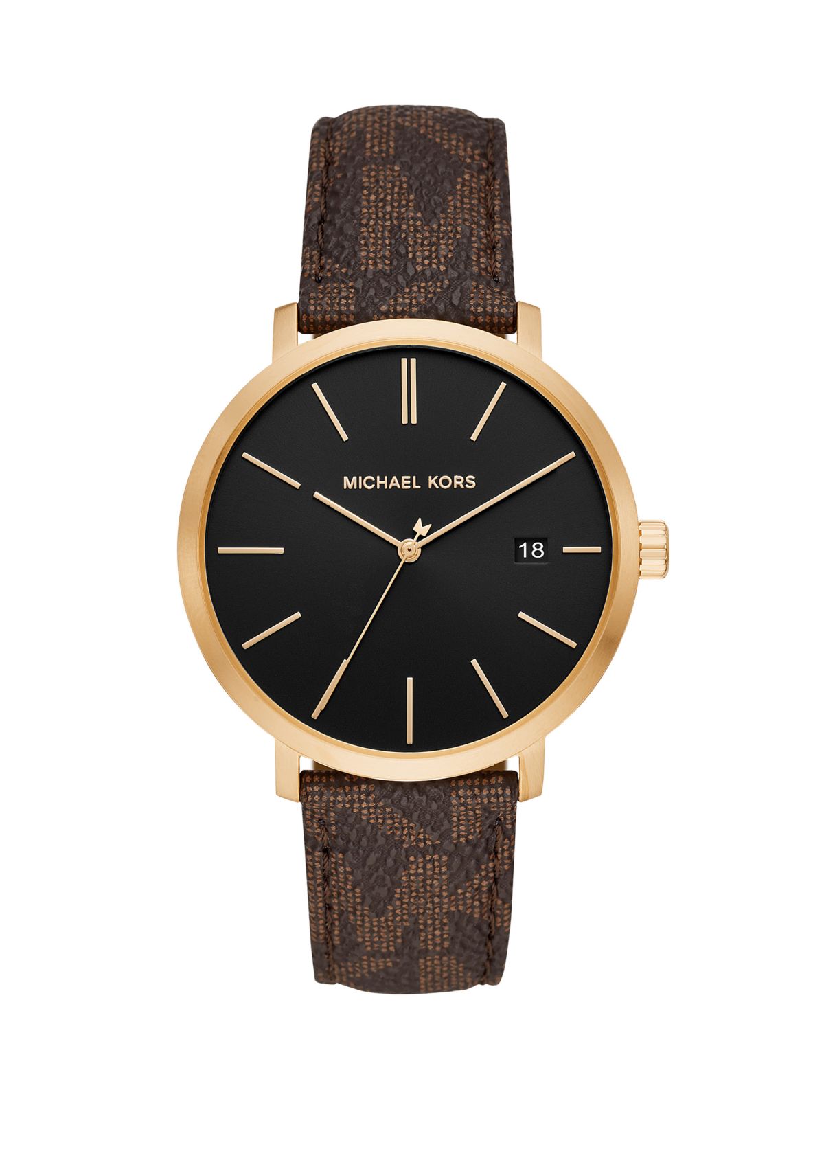  Blake Three Hand Brown PVC Leather Watch