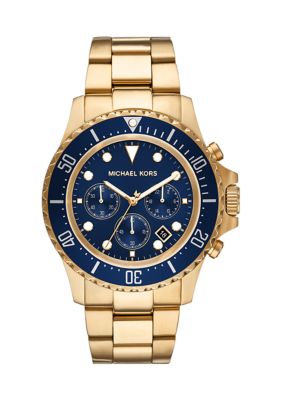 Michael Kors Men's Gold Tone Everest Chronograph Stainless Steel Watch